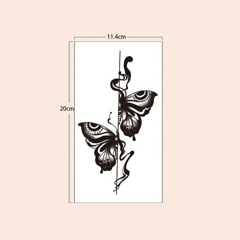 Butterfly Tattoo Sticker Waterproof Temporary Tattoo