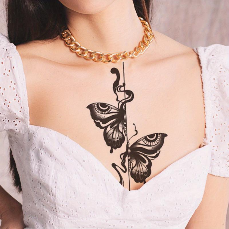 Butterfly Tattoo Sticker Waterproof Temporary Tattoo