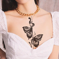Butterfly Tattoo Sticker Waterproof Temporary Tattoo