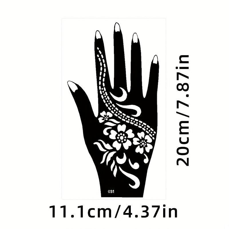 Waterproof Reusable Temporary Tattoo Stencils for Women