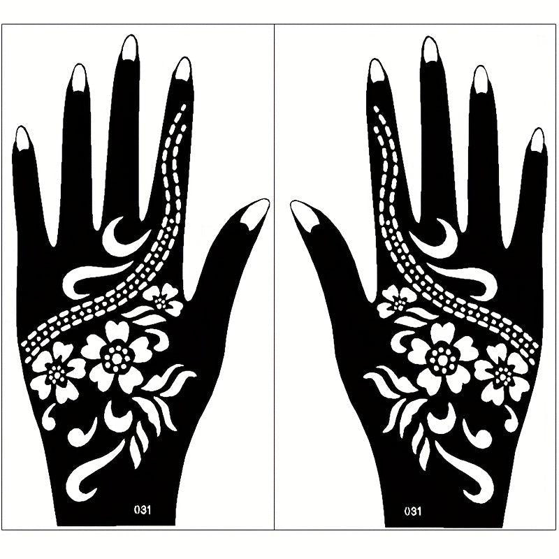 Waterproof Reusable Temporary Tattoo Stencils for Women