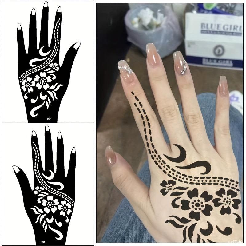 Waterproof Reusable Temporary Tattoo Stencils for Women