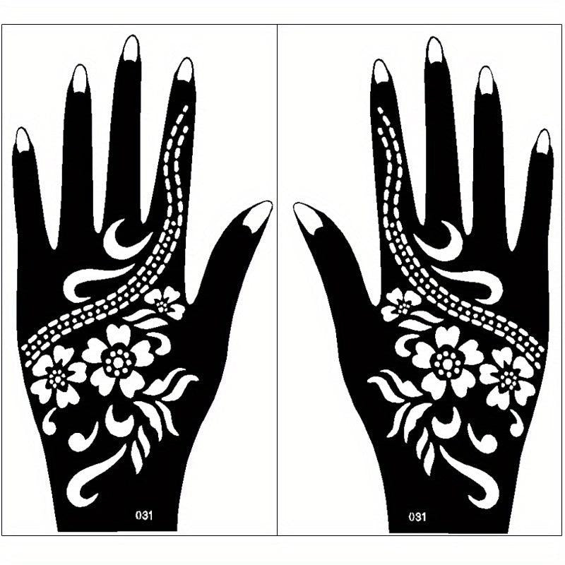 Waterproof Reusable Temporary Tattoo Stencils for Women