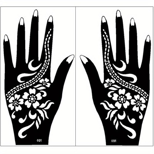 Waterproof Reusable Temporary Tattoo Stencils for Women