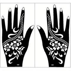 Waterproof Reusable Temporary Tattoo Stencils for Women