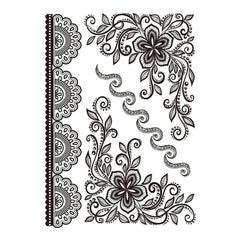Lace Tattoo Sticker Waterproof Leg Bridal Arm Ring Temporary Tattoo