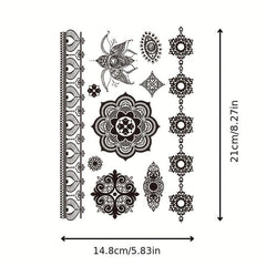 Lace Tattoo Sticker Waterproof Leg Bridal Arm Ring Temporary Tattoo