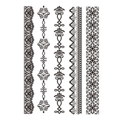 Lace Tattoo Sticker Waterproof Leg Bridal Arm Ring Temporary Tattoo