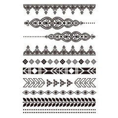 Lace Tattoo Sticker Waterproof Leg Bridal Arm Ring Temporary Tattoo