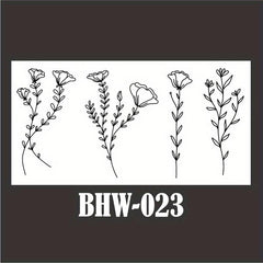 Wild Plant Temporary Tattoos Lavender, Sweet Pea, Larkspur Patterns