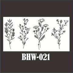 Wild Plant Temporary Tattoos Lavender, Sweet Pea, Larkspur Patterns