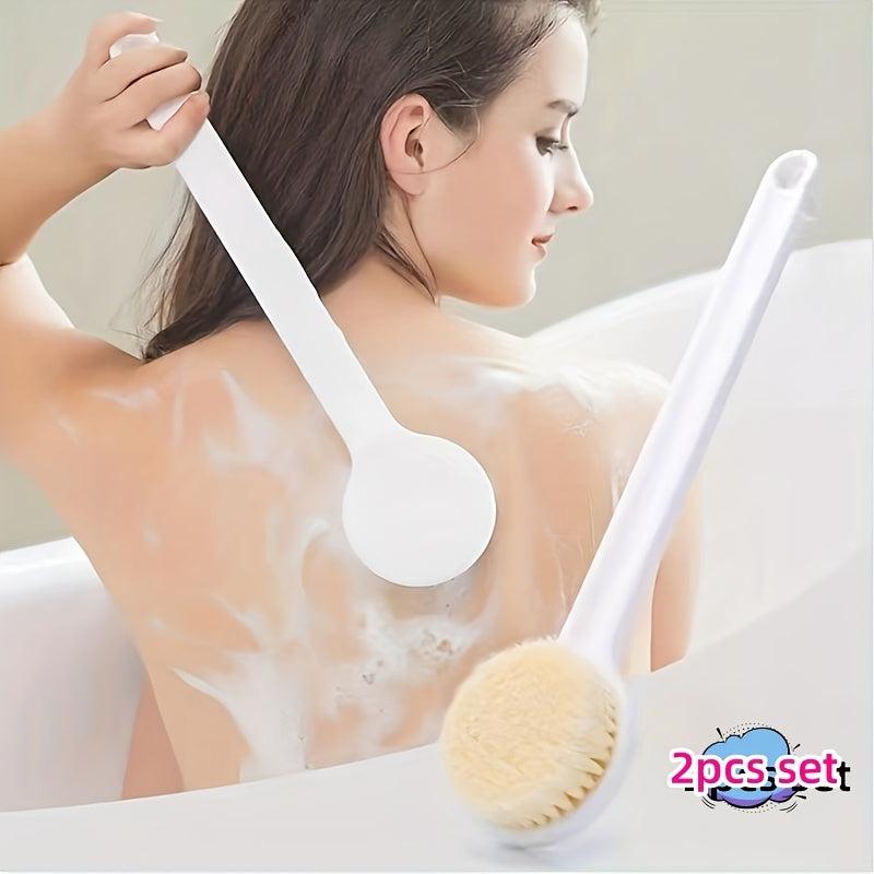 Long Handle Bath Sponge Shower Brush Back Scrubber Soft Mesh Body Brush