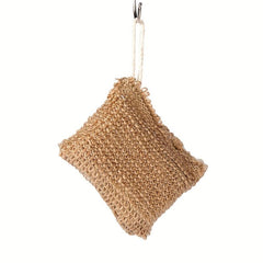 Exfoliating Jute Shower Sponge Pad with Hanging Rope