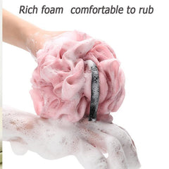 2pcs 3pcs Large Two Tone Loofahs with Mesh Balls Soft Body Scrubber