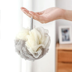 2pcs 3pcs Large Two Tone Loofahs with Mesh Balls Soft Body Scrubber