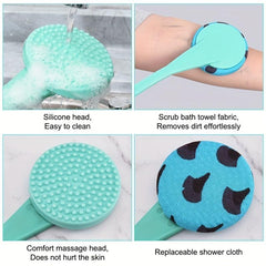 Long Handle Bath Sponge Shower Brush