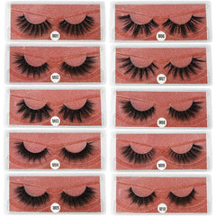 50 Pairs Faux Mink Lashes Natural Long False Eyelashes Set