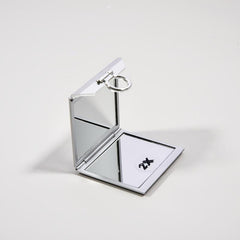 Double Sided Foldable Handheld Mirror 1x & 2x Magnification
