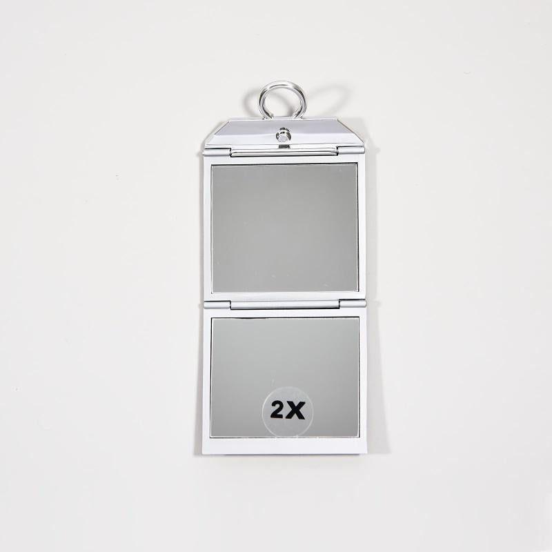 Double Sided Foldable Handheld Mirror 1x & 2x Magnification