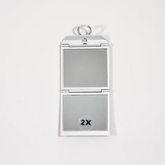 Double Sided Foldable Handheld Mirror 1x & 2x Magnification