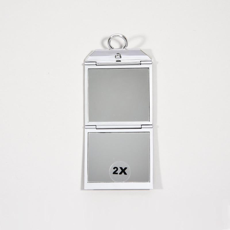 Double Sided Foldable Handheld Mirror 1x & 2x Magnification