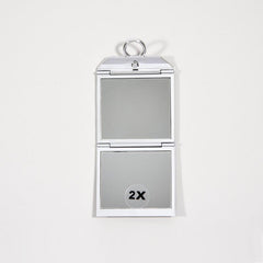 Double Sided Foldable Handheld Mirror 1x & 2x Magnification