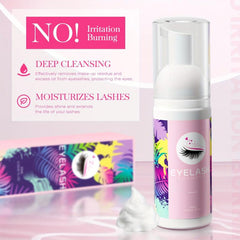 Lash Extension Shampoo & Cleanser Kit + Brush - 60ml