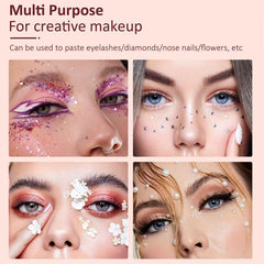 2pcs Transparent Strip Lash Adhesive Waterproof Eyelash Glue 0.34 Oz