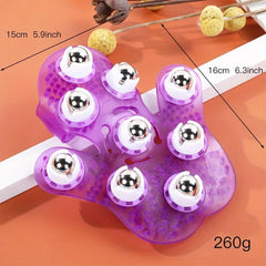 Deep Tissue Massage Roller Glove for Neck Chest Foot Full Body Care