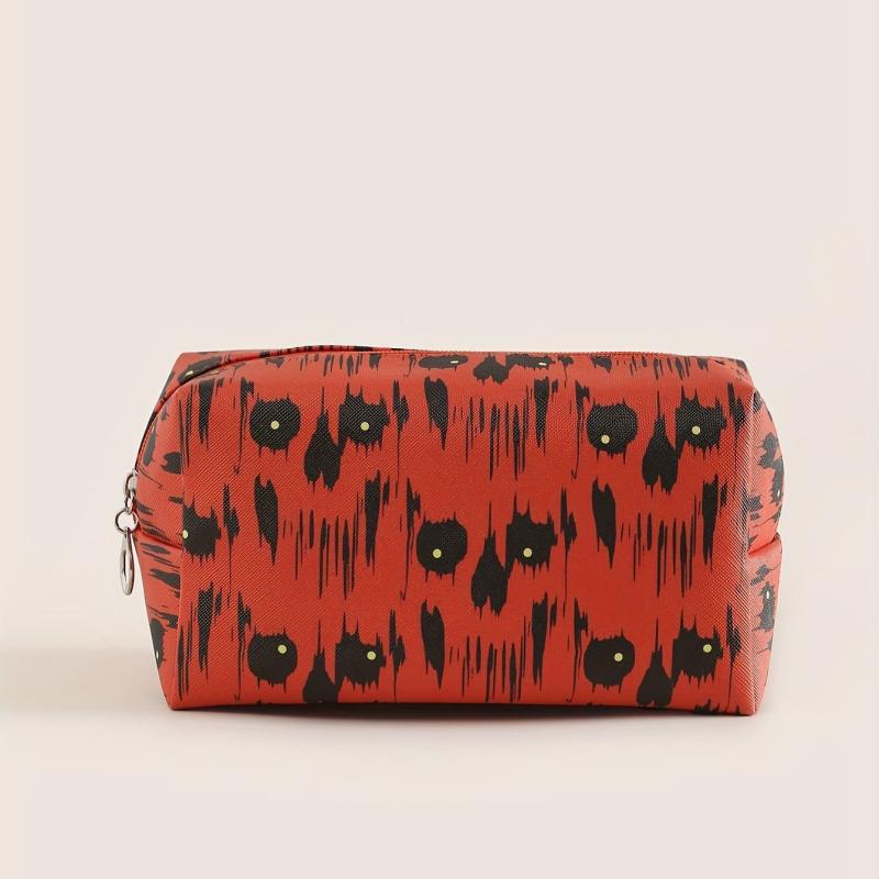 Halloween Cartoon Makeup Bag Zipper Cosmetic Toiletry Organizer Gift