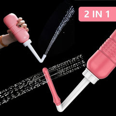 Hot Pink Travel Bidet & Private Parts Washer 2 in 1 Feminine Care Peri Bottle