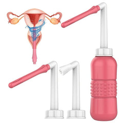 Hot Pink Travel Bidet & Private Parts Washer 2 in 1 Feminine Care Peri Bottle