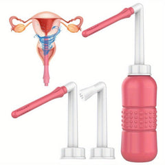 Hot Pink Travel Bidet & Private Parts Washer 2 in 1 Feminine Care Peri Bottle