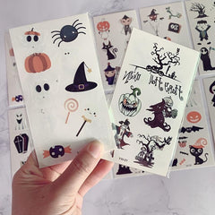 Halloween Makeup Luminous Grim Reaper Tattoo Stickers