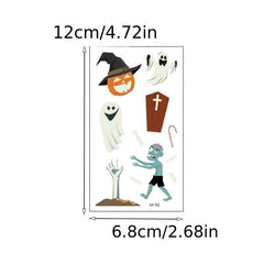 Halloween Makeup Luminous Grim Reaper Tattoo Stickers
