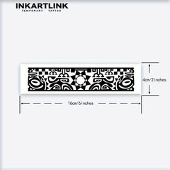 Cherry Blossom Sunflower Butterfly Lock Tattoo Sticker