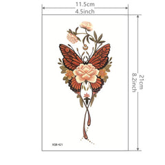Butterfly Tattoo Sticker Waterproof Temporary Tattoo