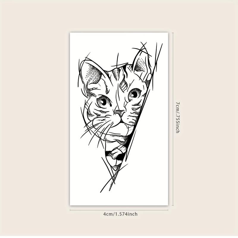 Herbal Juice Semi-permanent Kitten Tattoo - Lasts Up to 2 Weeks