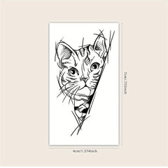 Herbal Juice Semi-permanent Kitten Tattoo - Lasts Up to 2 Weeks