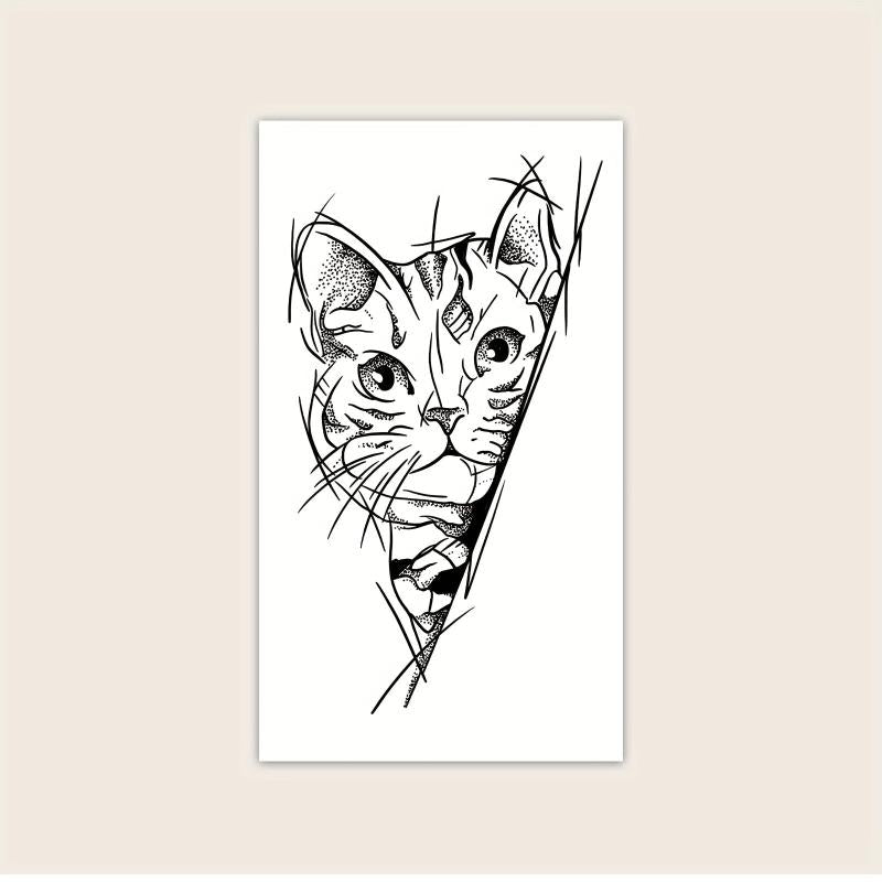 Herbal Juice Semi-permanent Kitten Tattoo - Lasts Up to 2 Weeks