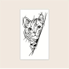 Herbal Juice Semi-permanent Kitten Tattoo - Lasts Up to 2 Weeks