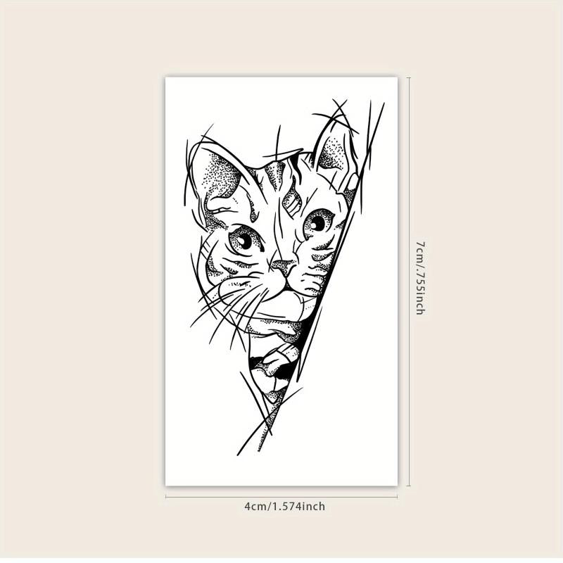 Herbal Juice Semi-permanent Kitten Tattoo - Lasts Up to 2 Weeks