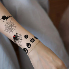 Realistic Spider Pattern Wrist Body Temporary Tattoo Sticker