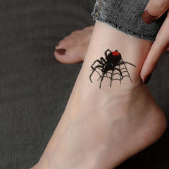 Realistic Spider Pattern Wrist Body Temporary Tattoo Sticker