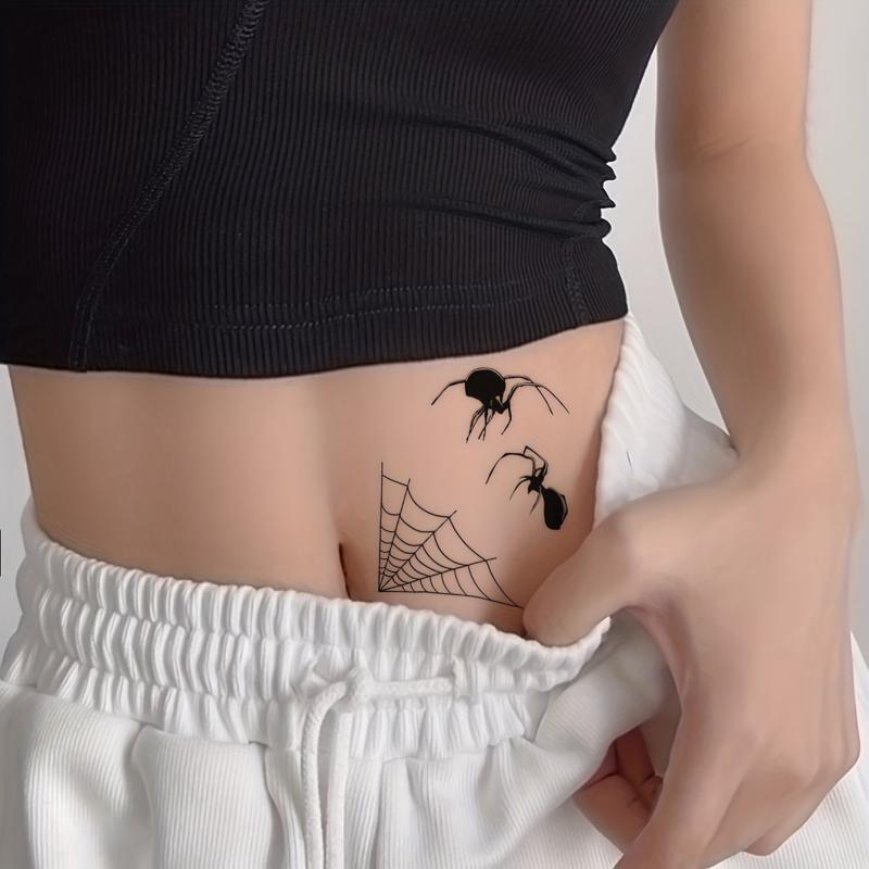 Realistic Spider Pattern Wrist Body Temporary Tattoo Sticker
