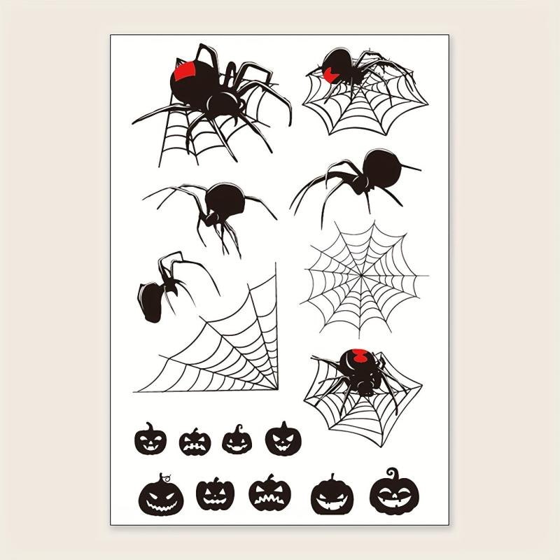 Realistic Spider Pattern Wrist Body Temporary Tattoo Sticker
