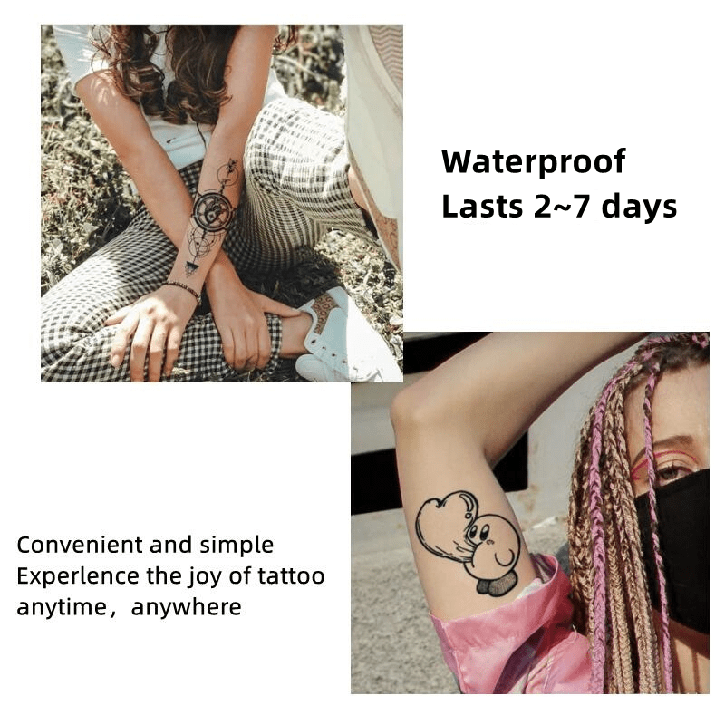 Waterproof Flower Tattoo Sticker | Durable Temporary Tattoo