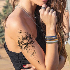 Waterproof Flower Tattoo Sticker | Durable Temporary Tattoo