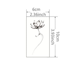 Waterproof Lotus Tattoo Sticker for a Natural Look