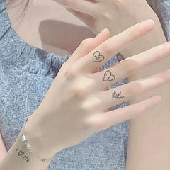 Herbal Plant Finger Tattoo Stickers Waterproof Semi-permanent